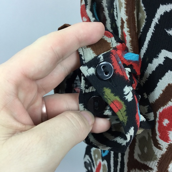 Aztec Button Front Blouse/Jacket - Picture 3 of 7